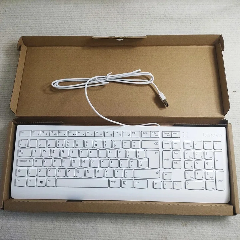 TECLADO LENOVO CALLIOPE GEN 2 ALAMBRICO BLANCO, vista 3