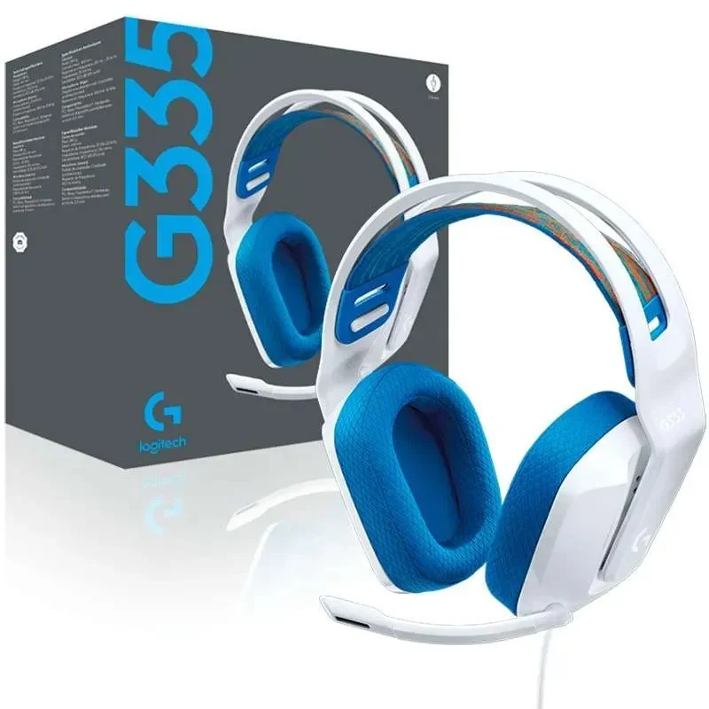 DIADEMA GAMER LOGITECH G335 LIGHTWTH BLANCO, vista 3
