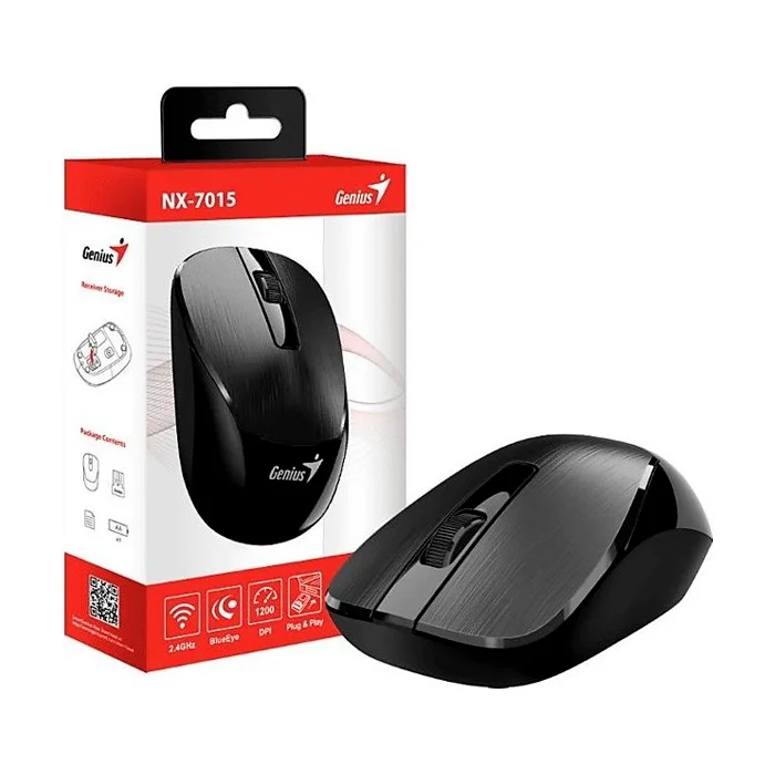 MOUSE GENIUS NX-7015 INALÁMBRICO NEGRO, vista 2