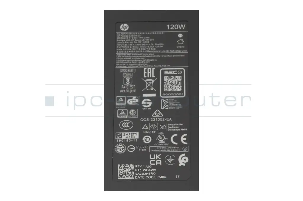 CARGADOR PARA PORTÁTIL AIO HP HSTNN-DA25 120 W 18,5 V 650 A 5 MM